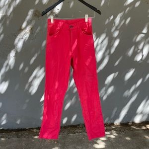 Vintage Red Denim Pants